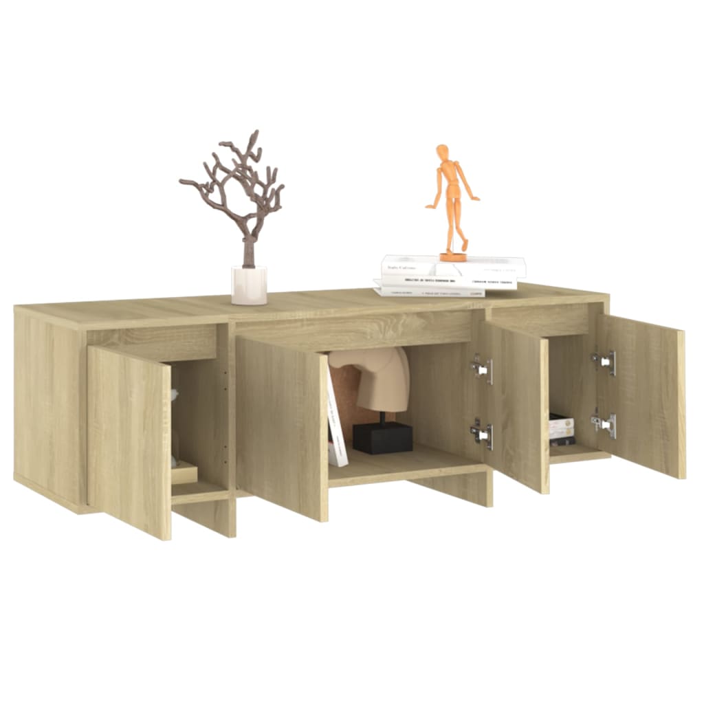 vidaXL Szafka pod TV, dąb sonoma, 120x30x40,5 cm