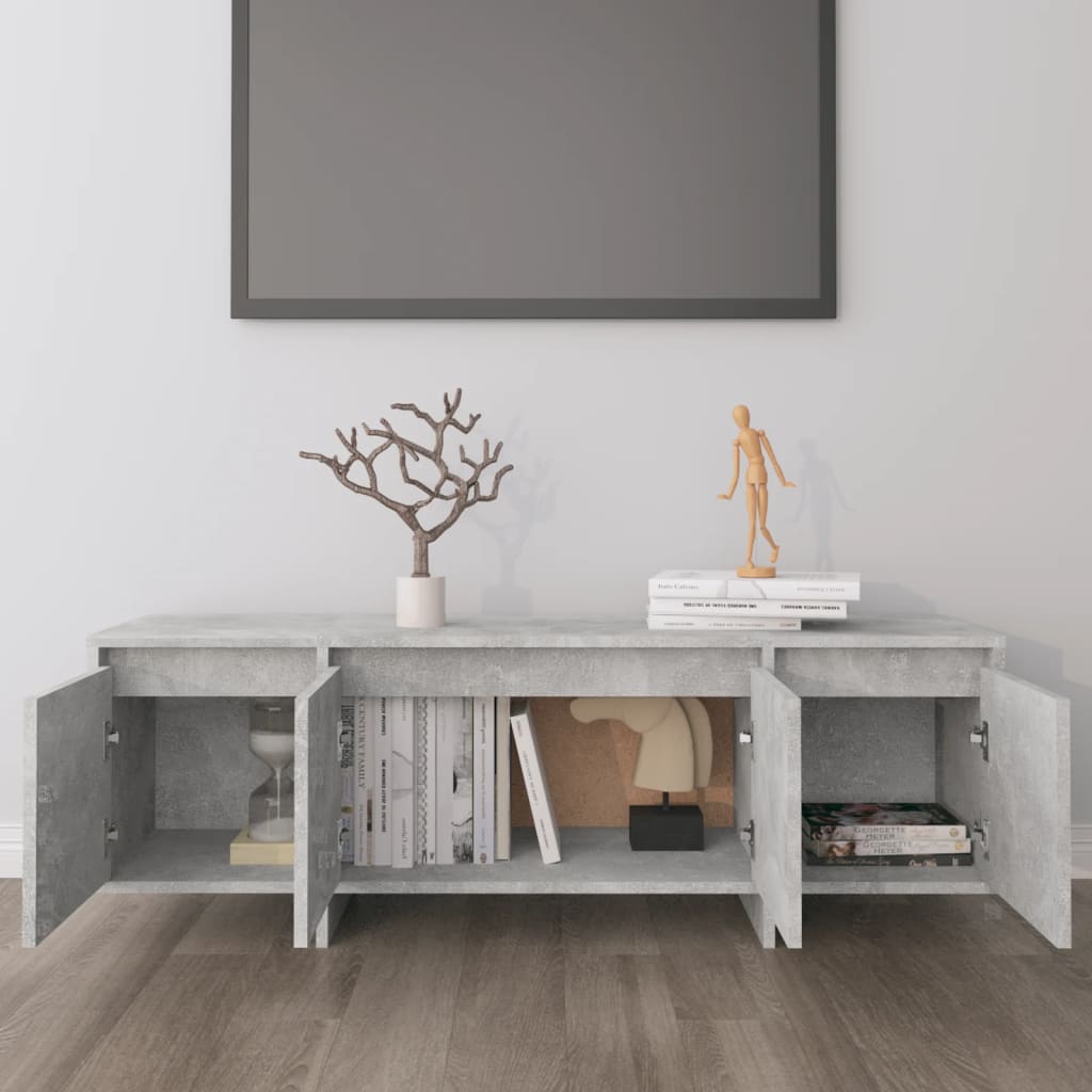 vidaXL Szafka pod TV, szarość betonu, 120x30x40,5 cm
