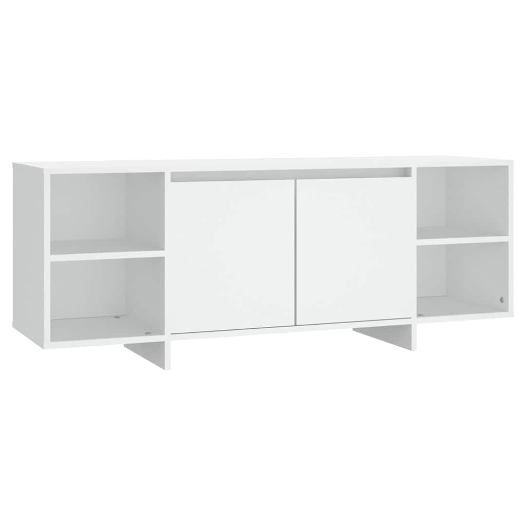 vidaXL Szafka pod TV, biała, 130x35x50 cm, materiał drewnopochodny
