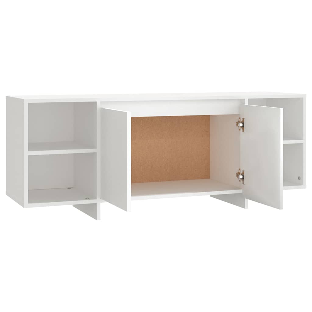 vidaXL Szafka pod TV, biała, 130x35x50 cm, materiał drewnopochodny