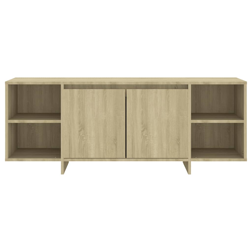 vidaXL Szafka pod TV, dąb sonoma, 130x35x50 cm materiał drewnopochodny
