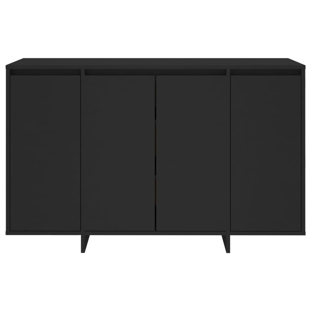vidaXL Szafka, czarna, 120x41x75 cm, materiał drewnopochodny