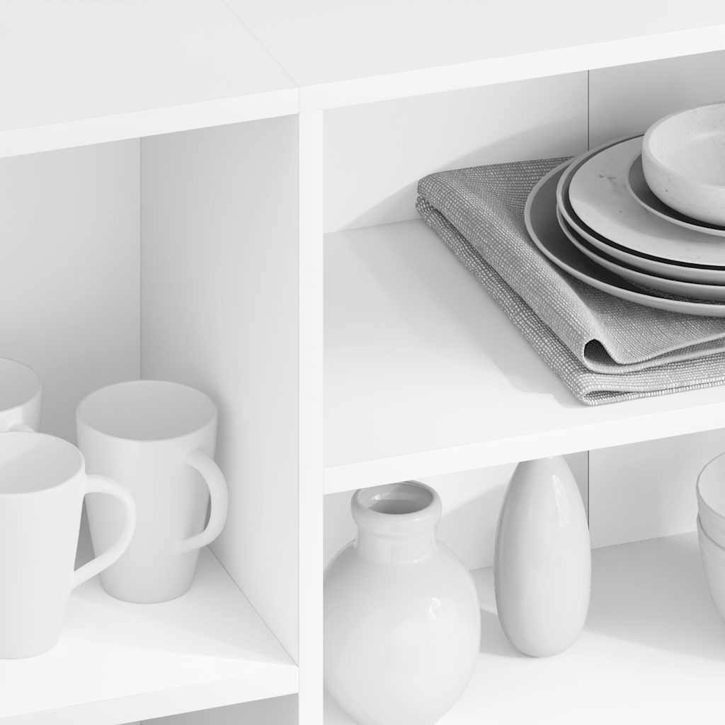 vidaXL Szafka, biała, 120x30x75 cm, materiał drewnopochodny