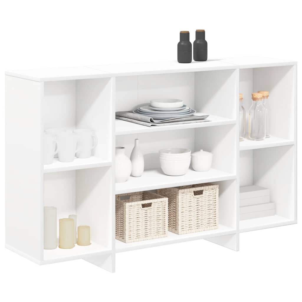 vidaXL Szafka, biała, 120x30x75 cm, materiał drewnopochodny