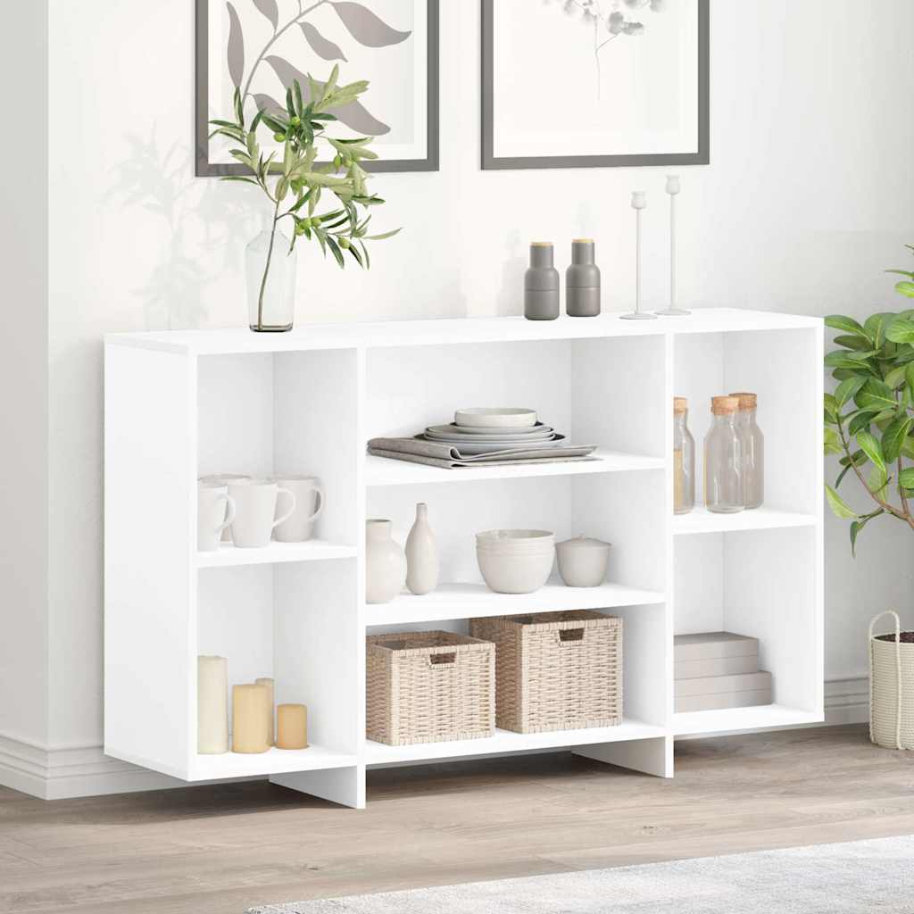 vidaXL Szafka, biała, 120x30x75 cm, materiał drewnopochodny