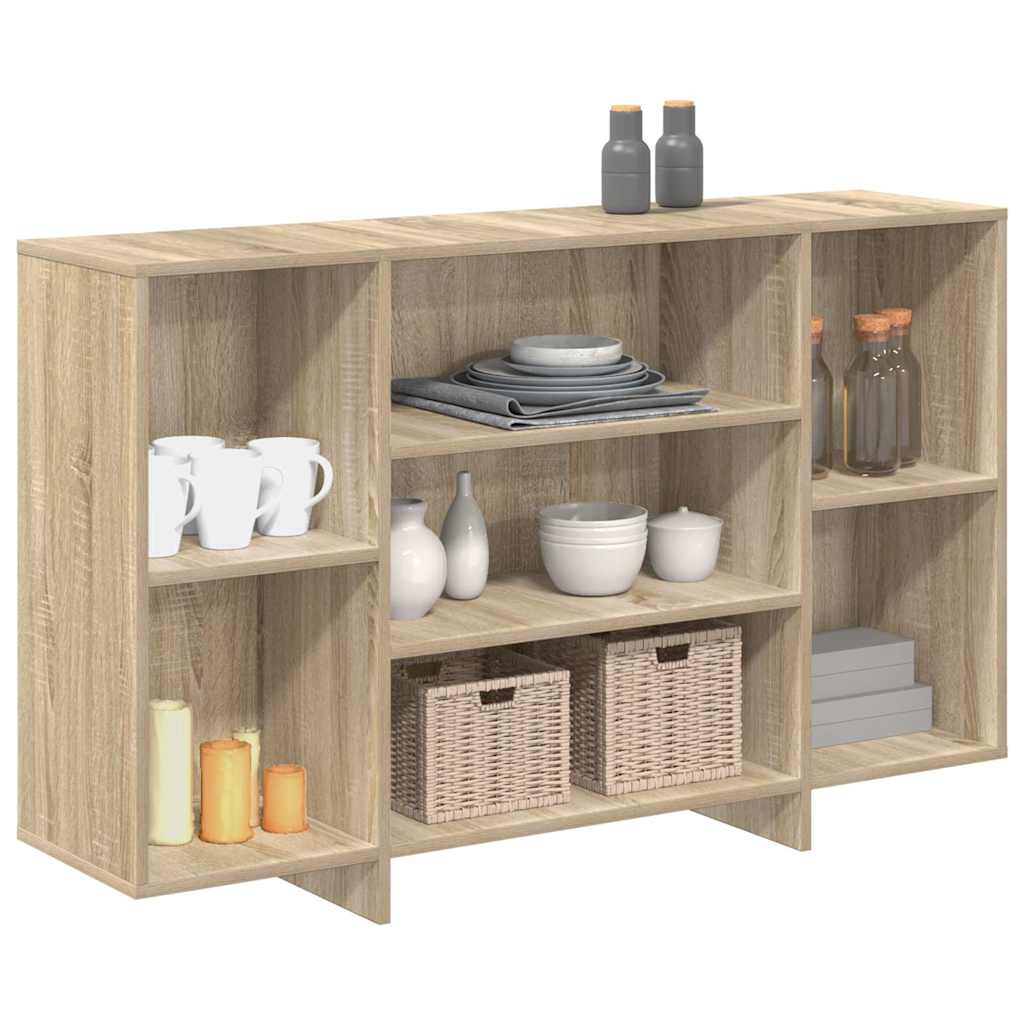 vidaXL Szafka, dąb sonoma, 120x30x75 cm, materiał drewnopochodny