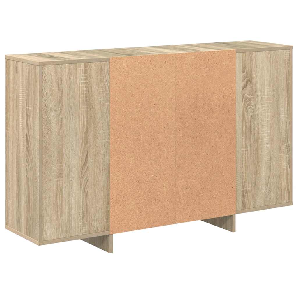 vidaXL Szafka, dąb sonoma, 120x30x75 cm, materiał drewnopochodny