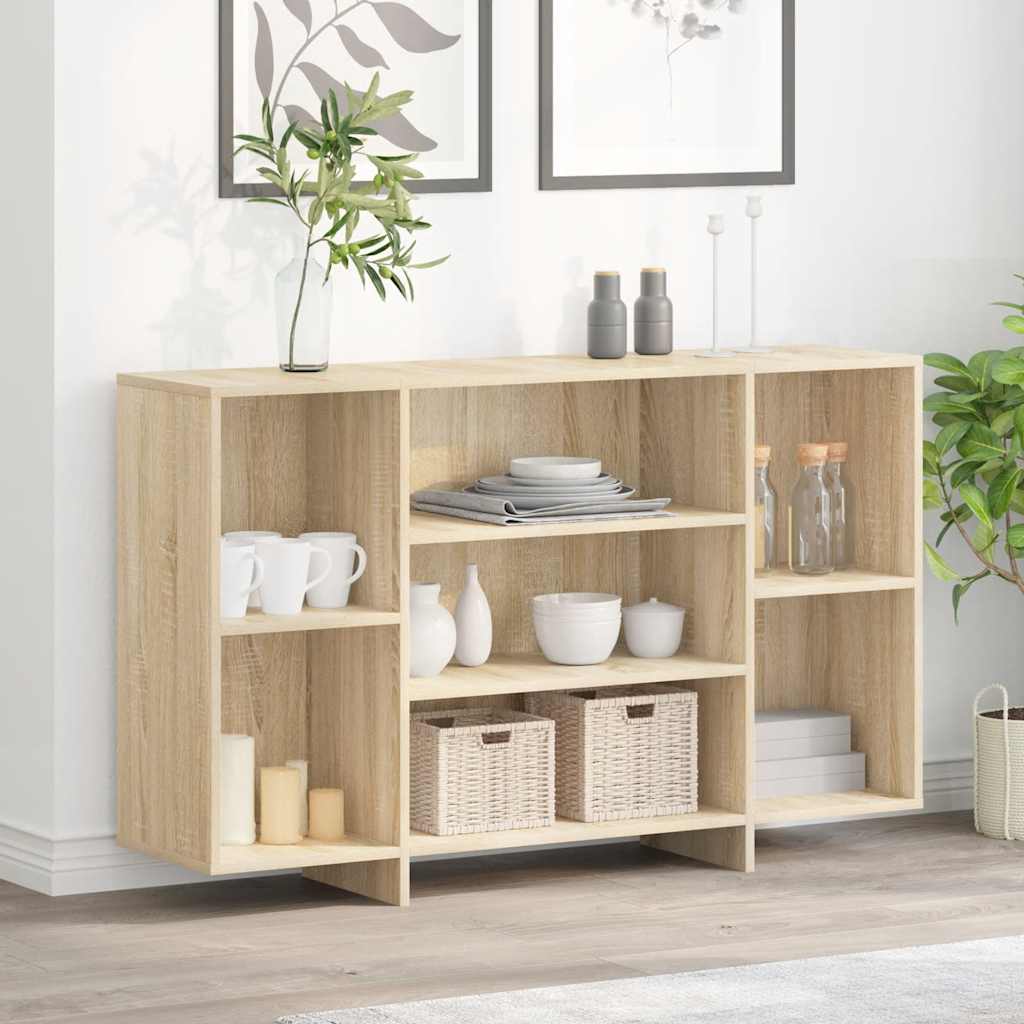 vidaXL Szafka, dąb sonoma, 120x30x75 cm, materiał drewnopochodny
