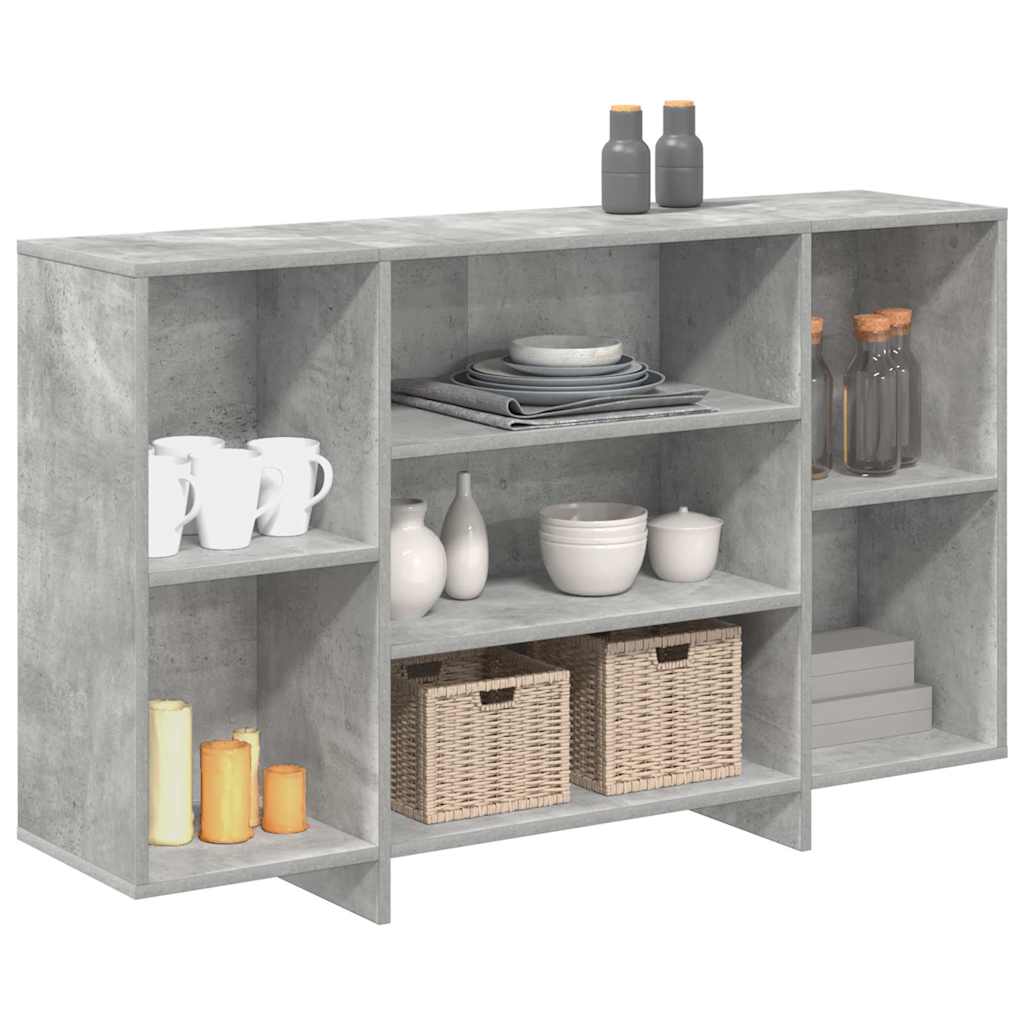 vidaXL Szafka, szarość betonu, 120x30x75 cm, materiał drewnopochodny