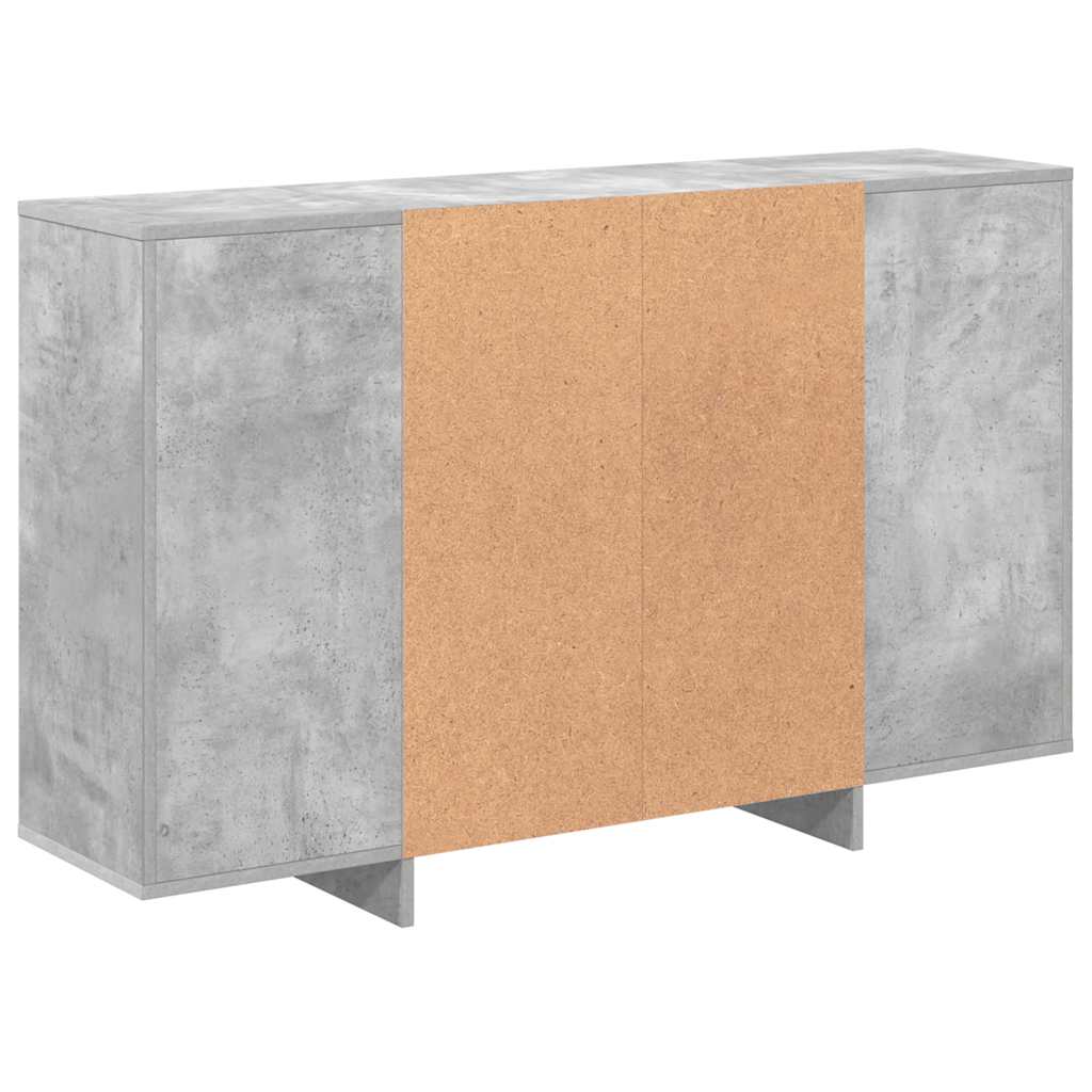 vidaXL Szafka, szarość betonu, 120x30x75 cm, materiał drewnopochodny