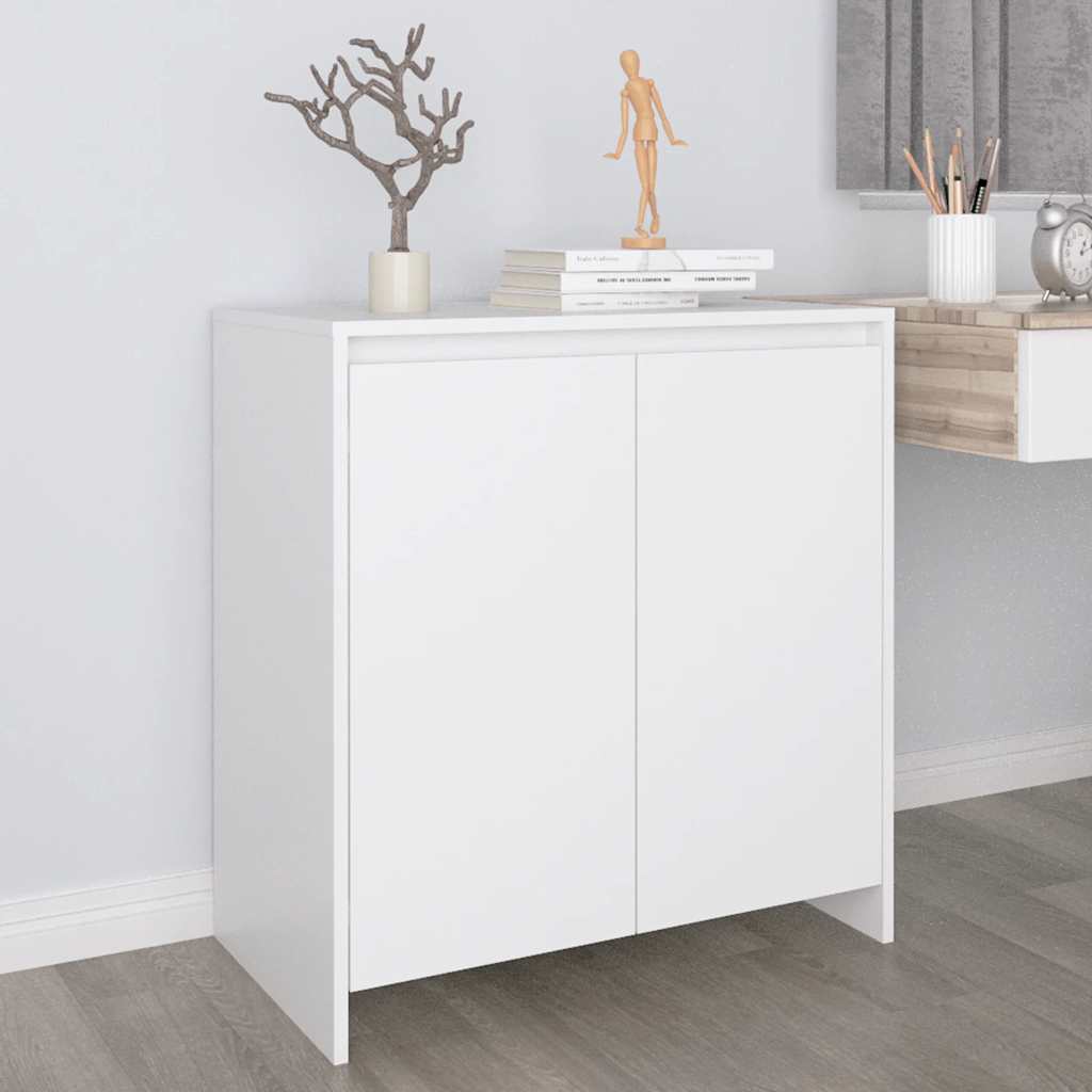 vidaXL Szafka, biała, 70x41x75 cm, materiał drewnopochodny