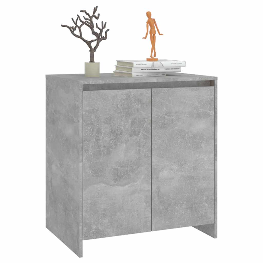vidaXL Szafka, szarość betonu, 70x41x75 cm, materiał drewnopochodny