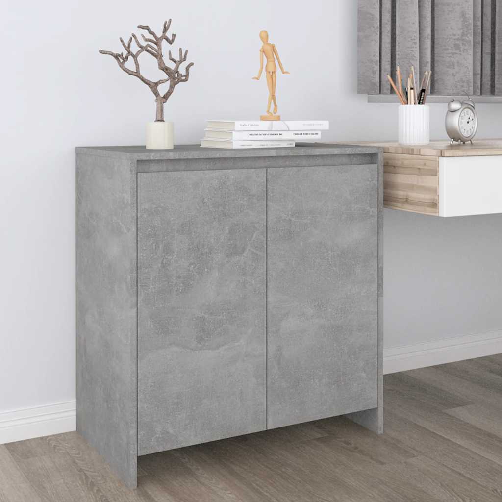 vidaXL Szafka, szarość betonu, 70x41x75 cm, materiał drewnopochodny