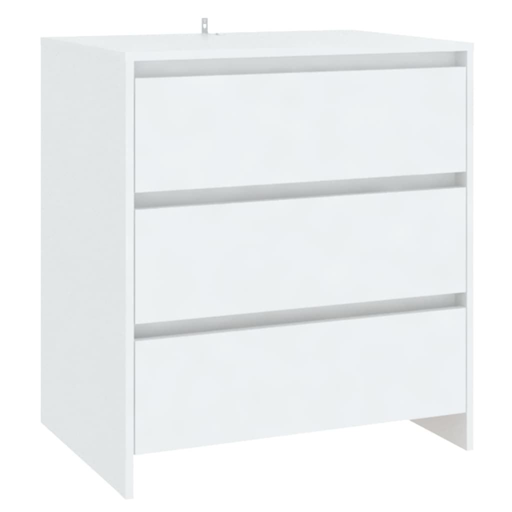 vidaXL Komoda, biała, 70x41x75 cm, materiał drewnopochodny