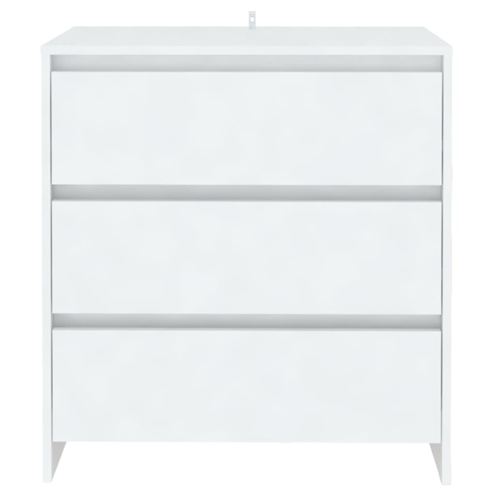 vidaXL Komoda, biała, 70x41x75 cm, materiał drewnopochodny