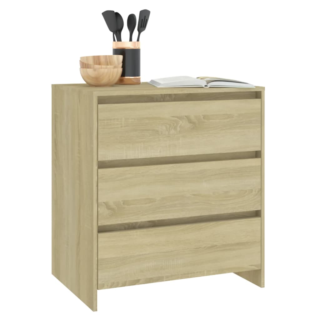 vidaXL Szafka, dąb sonoma, 70x41x75 cm, materiał drewnopochodny
