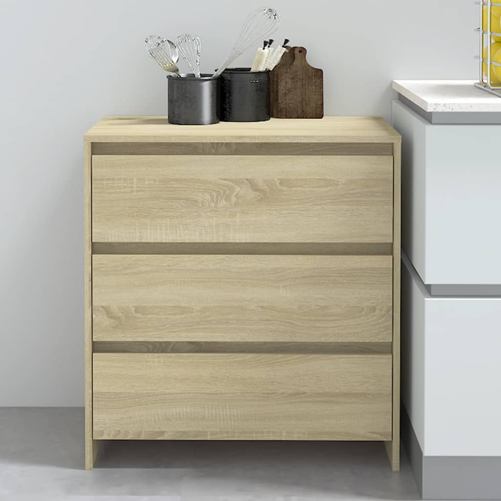 vidaXL Szafka, dąb sonoma, 70x41x75 cm, materiał drewnopochodny