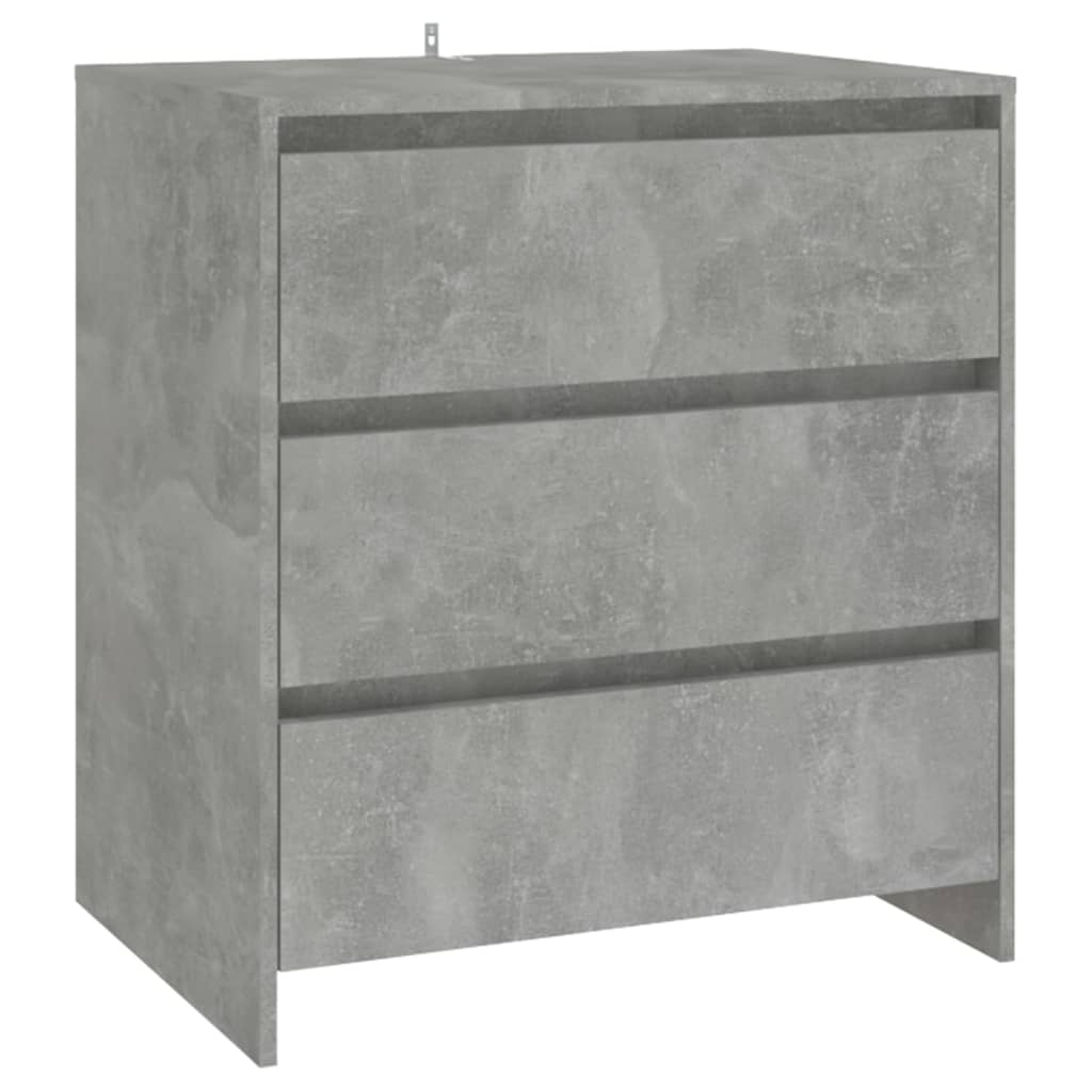 vidaXL Szafka, szarość betonu, 70x41x75 cm, materiał drewnopochodny