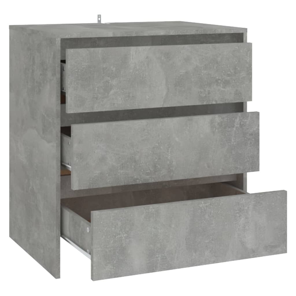 vidaXL Szafka, szarość betonu, 70x41x75 cm, materiał drewnopochodny