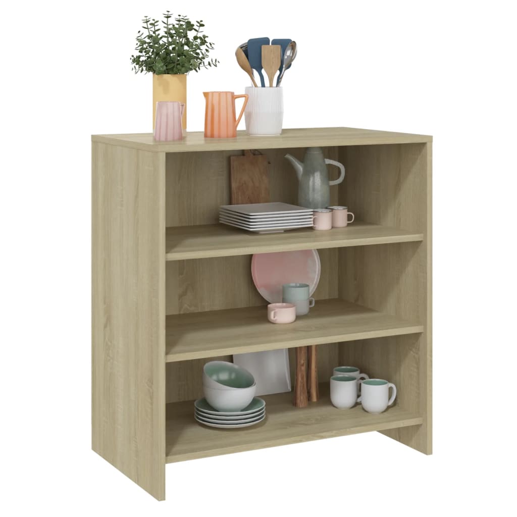 vidaXL Szafka, dąb sonoma, 70x40,5x75 cm, materiał drewnopochodny
