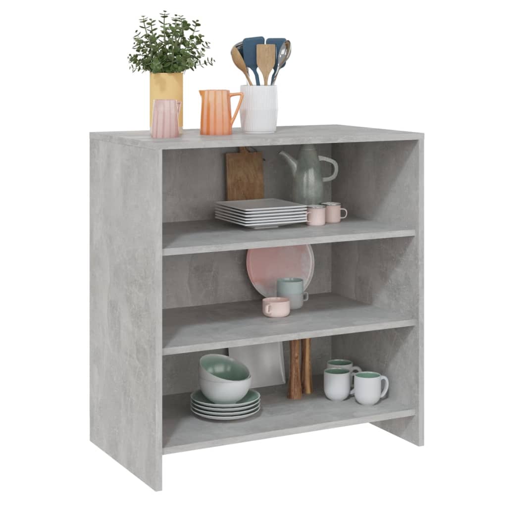 vidaXL Szafka, szarość betonu, 70x40,5x75 cm, materiał drewnopochodny