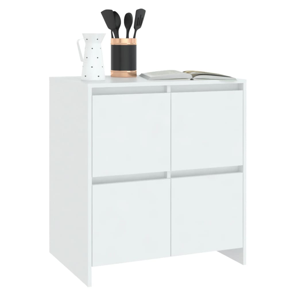 vidaXL Szafka, biała, 70x41x75 cm, materiał drewnopochodny