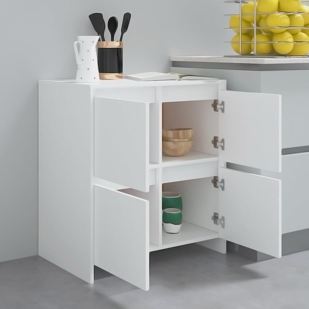 vidaXL Szafka, biała, 70x41x75 cm, materiał drewnopochodny