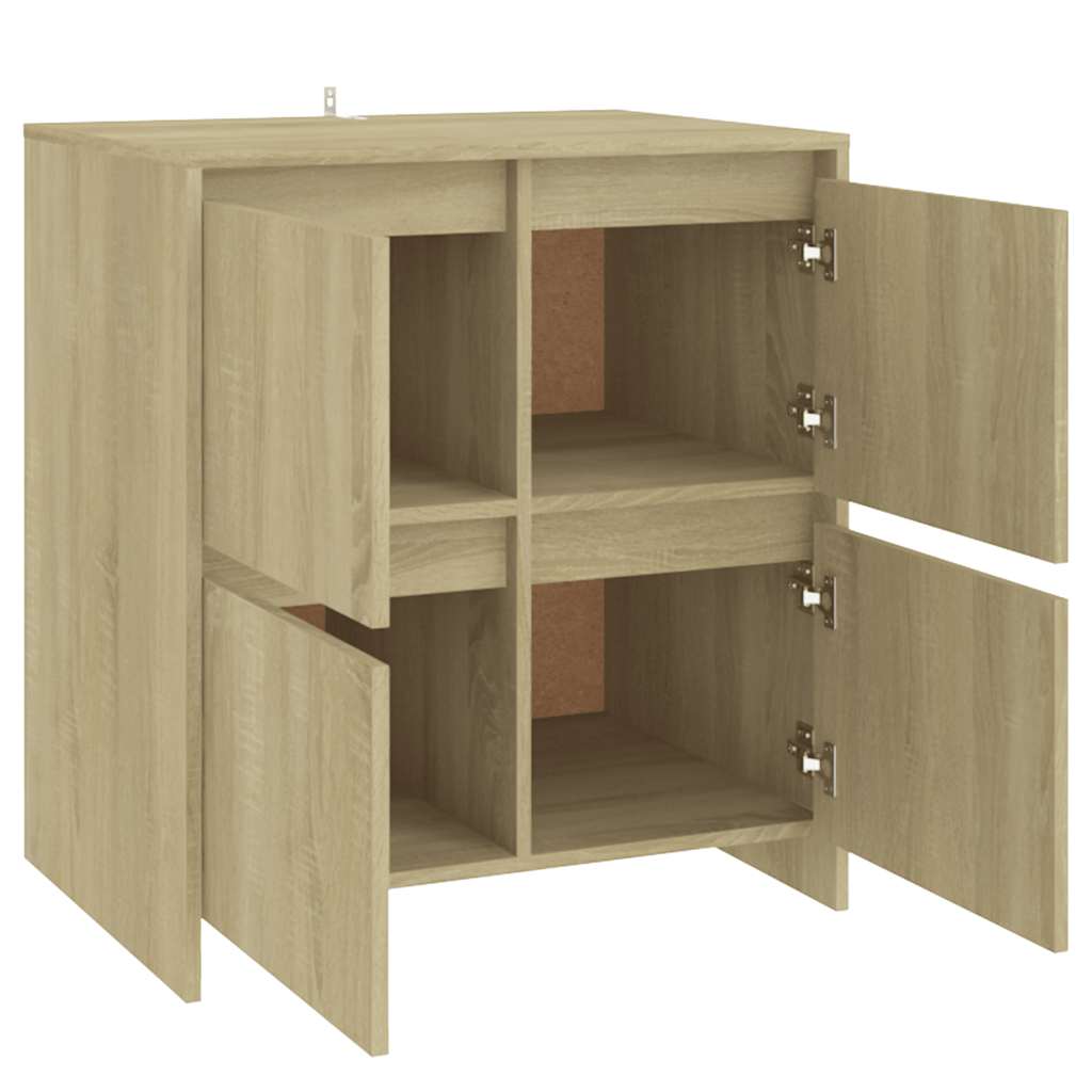vidaXL Szafka, dąb sonoma, 70x41x75 cm, materiał drewnopochodny
