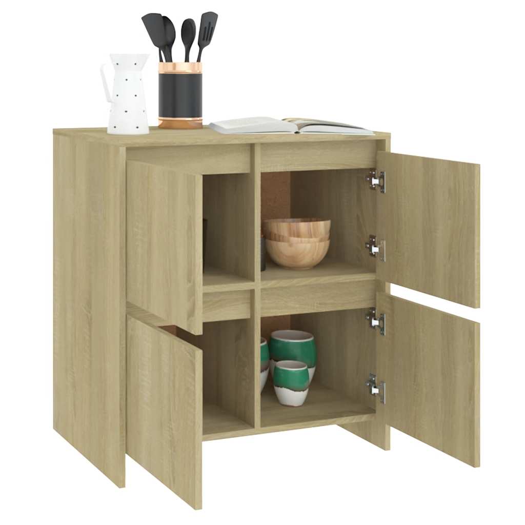 vidaXL Szafka, dąb sonoma, 70x41x75 cm, materiał drewnopochodny