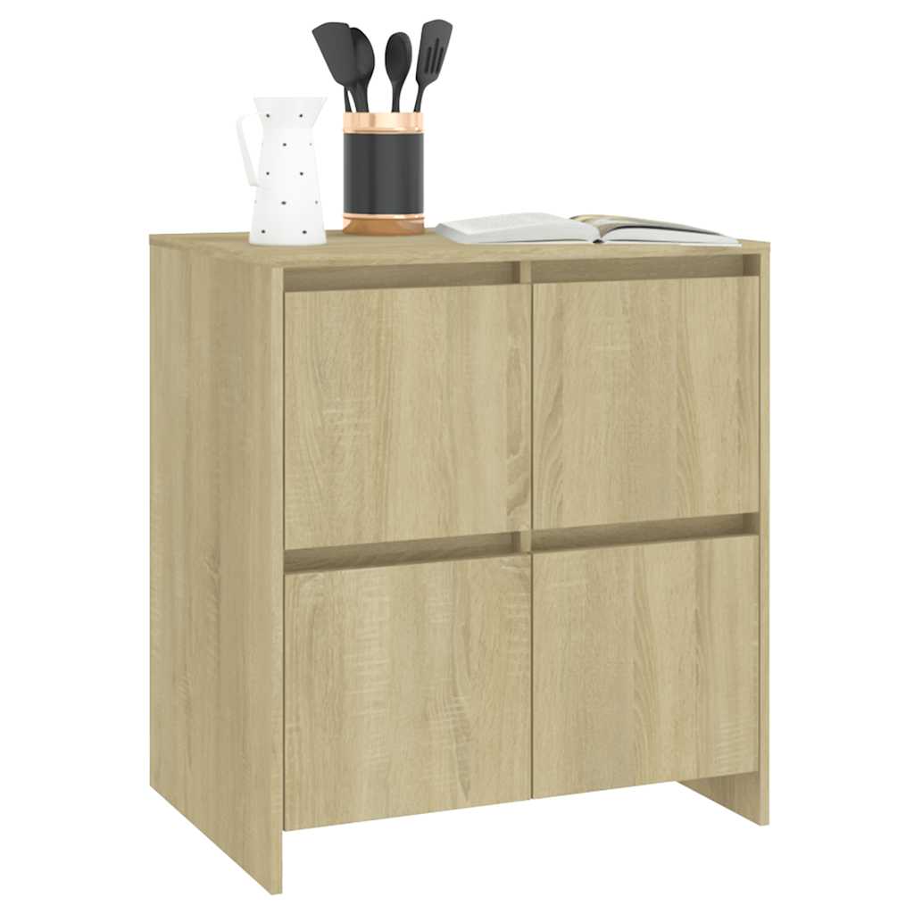 vidaXL Szafka, dąb sonoma, 70x41x75 cm, materiał drewnopochodny