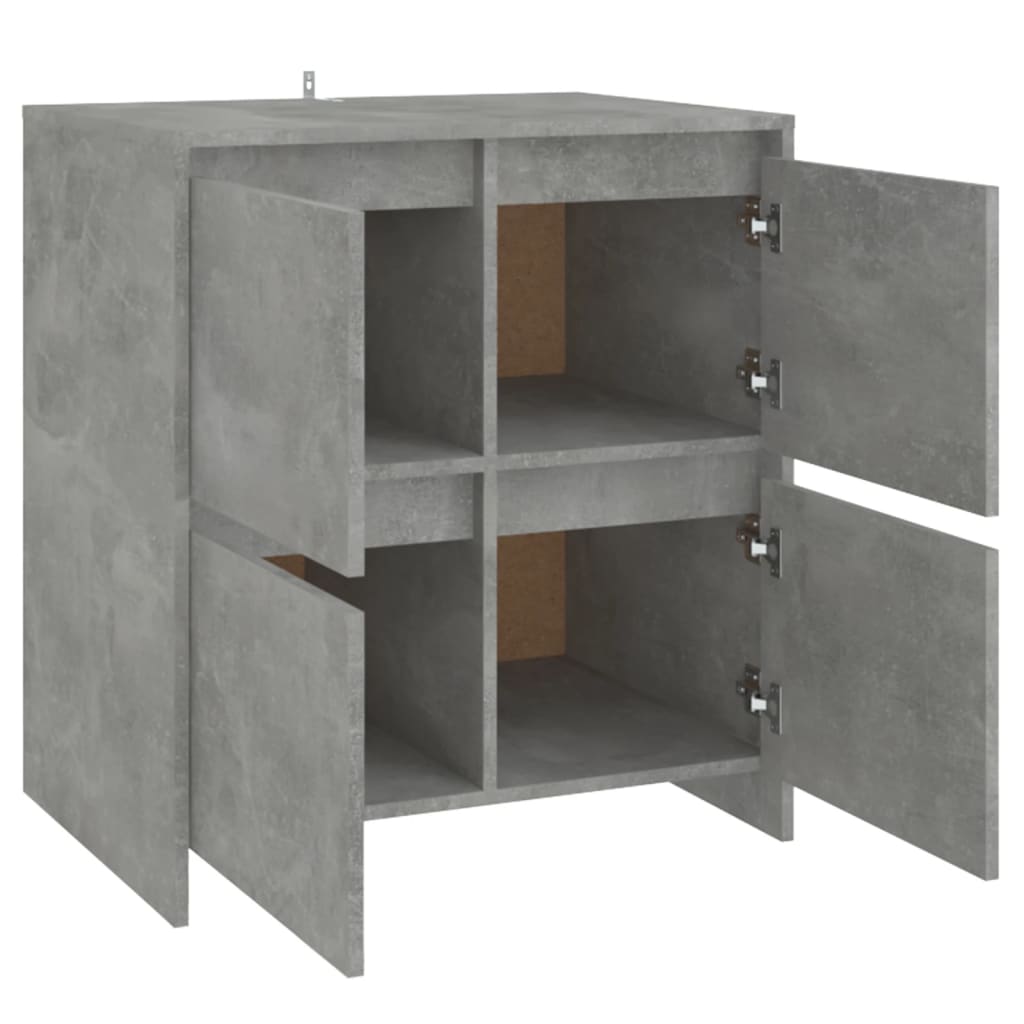 vidaXL Szafka, szarość betonu, 70x41x75 cm, materiał drewnopochodny