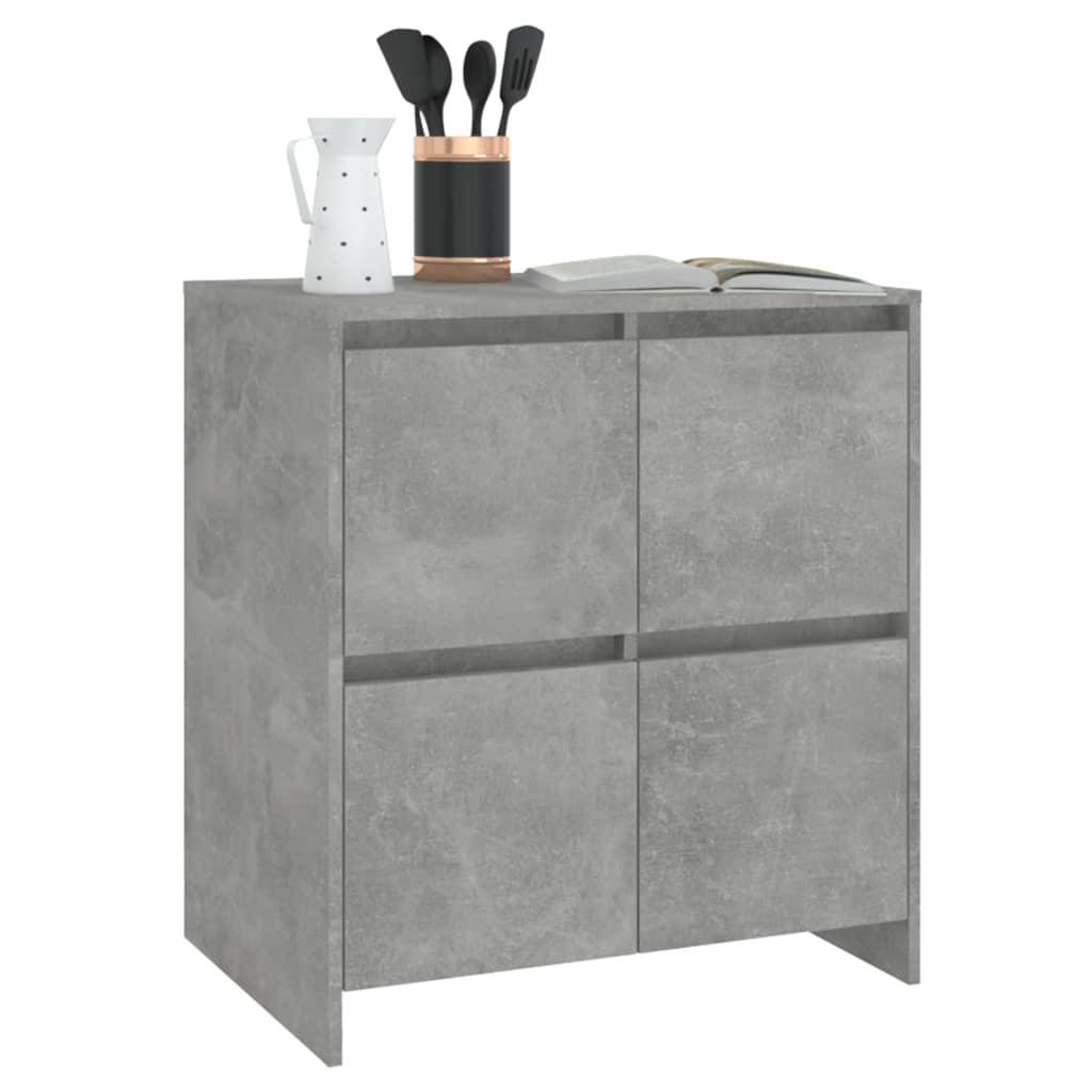 vidaXL Szafka, szarość betonu, 70x41x75 cm, materiał drewnopochodny