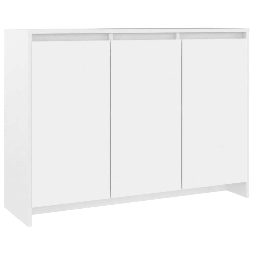 vidaXL Komoda, biała, 102x33x75 cm, materiał drewnopochodny