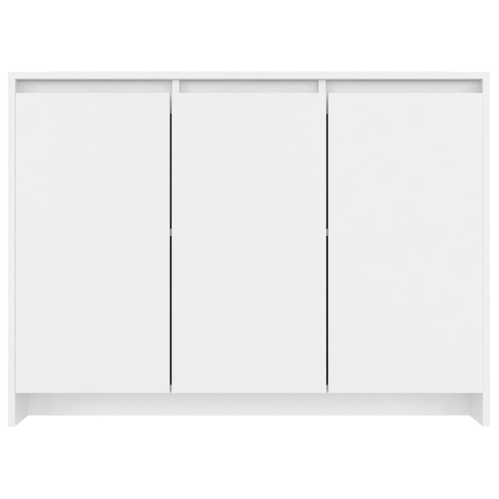 vidaXL Komoda, biała, 102x33x75 cm, materiał drewnopochodny
