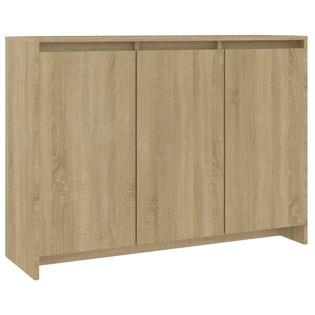 vidaXL Szafka, dąb sonoma, 102x33x75 cm, materiał drewnopochodny