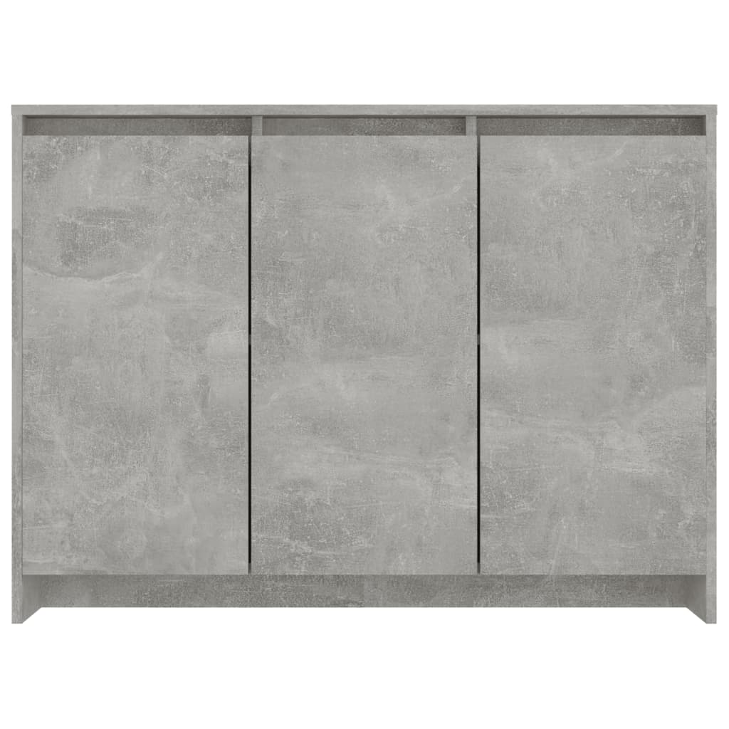 vidaXL Szafka, szarość betonu, 102x33x75 cm, materiał drewnopochodny