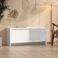 vidaXL Szafka pod TV, biała, 90x35x40 cm, materiał drewnopochodny
