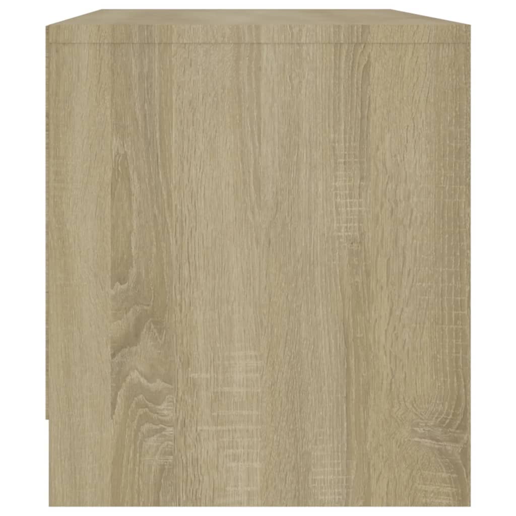 vidaXL Szafka pod TV, dąb sonoma, 90x35x40 cm, materiał drewnopochodny