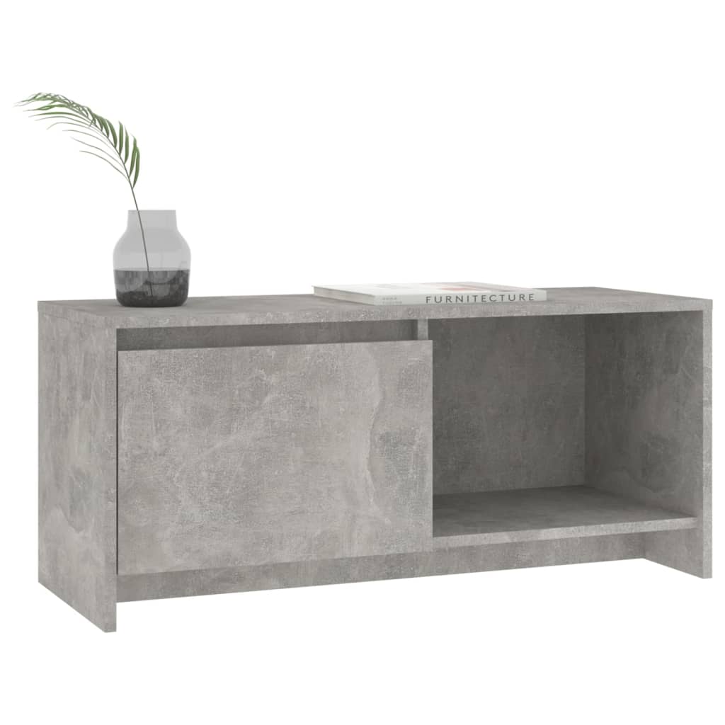vidaXL Szafka pod TV, szarość betonu, 90x35x40 cm