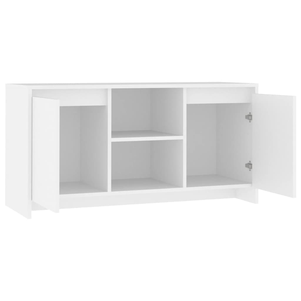 vidaXL Szafka pod TV, biała, 102x37,5x52,5 cm, materiał drewnopochodny
