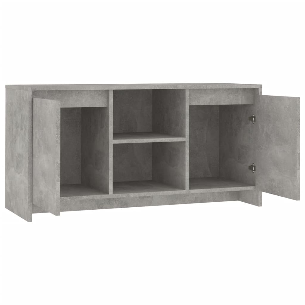 vidaXL Szafka pod TV, szarość betonu, 102x37,5x52,5 cm