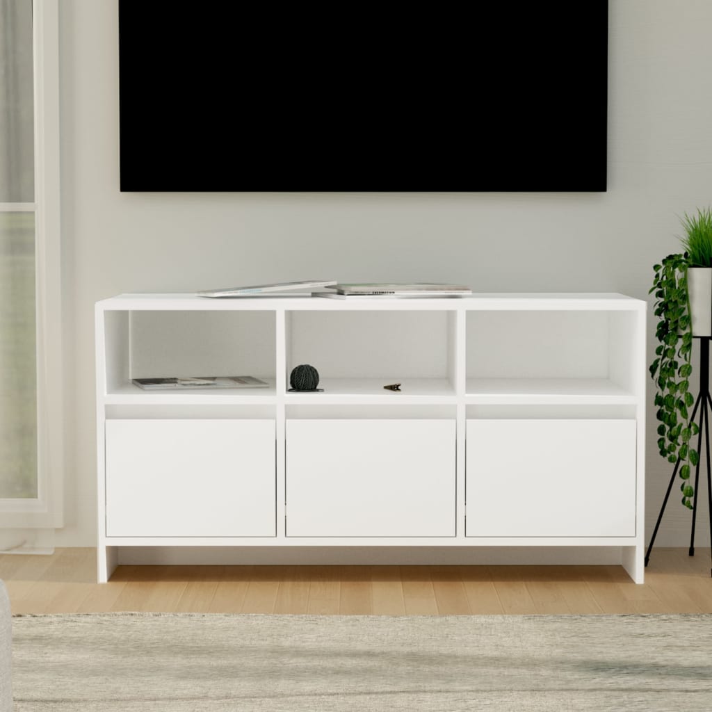 vidaXL Szafka pod TV, biała, 102x37,5x52,5 cm, materiał drewnopochodny