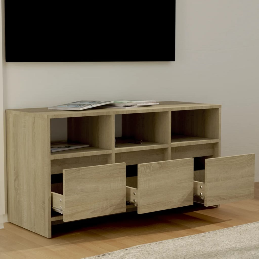 vidaXL Szafka pod TV, dąb sonoma, 102x37,5x52,5 cm