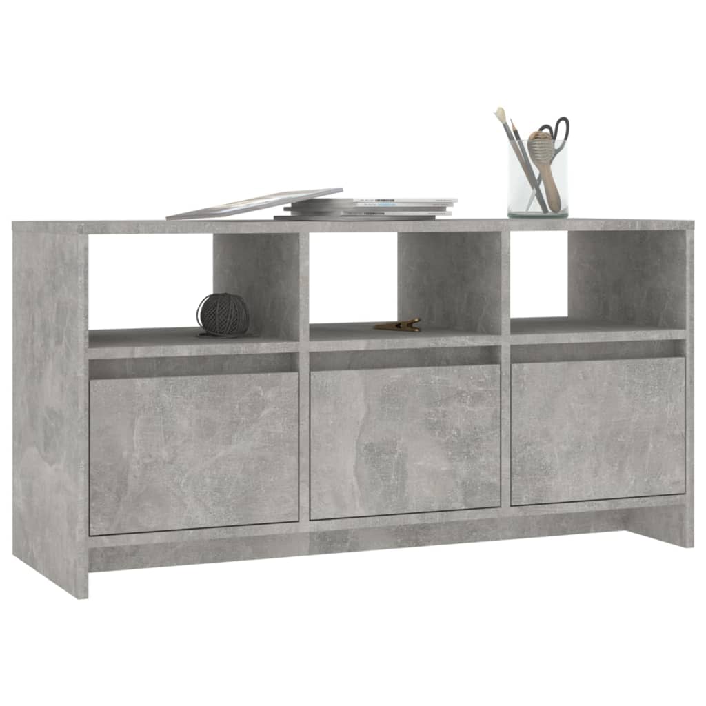 vidaXL Szafka pod TV, szarość betonu, 102x37,5x52,5 cm