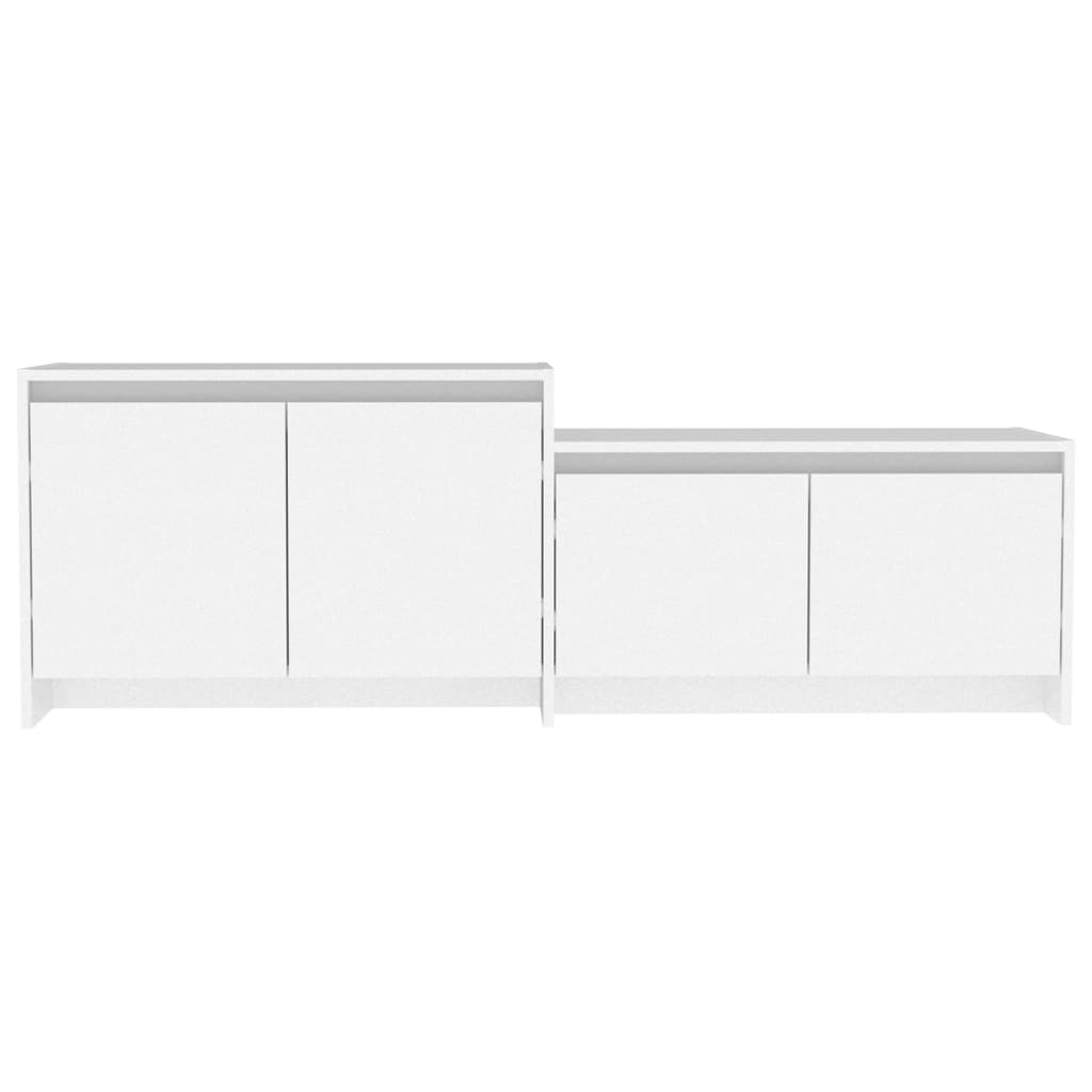 vidaXL Szafka pod TV, biała, 146,5x35x50 cm, materiał drewnopochodny