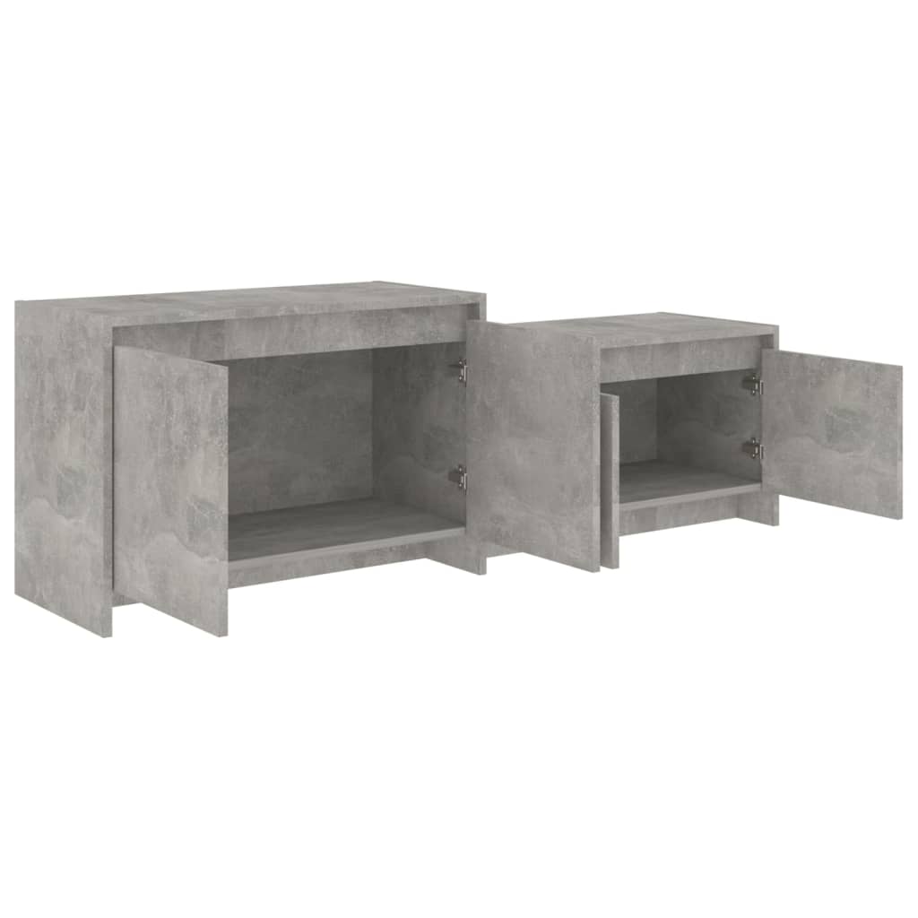vidaXL Szafka pod TV, szarość betonu, 146,5x35x50 cm