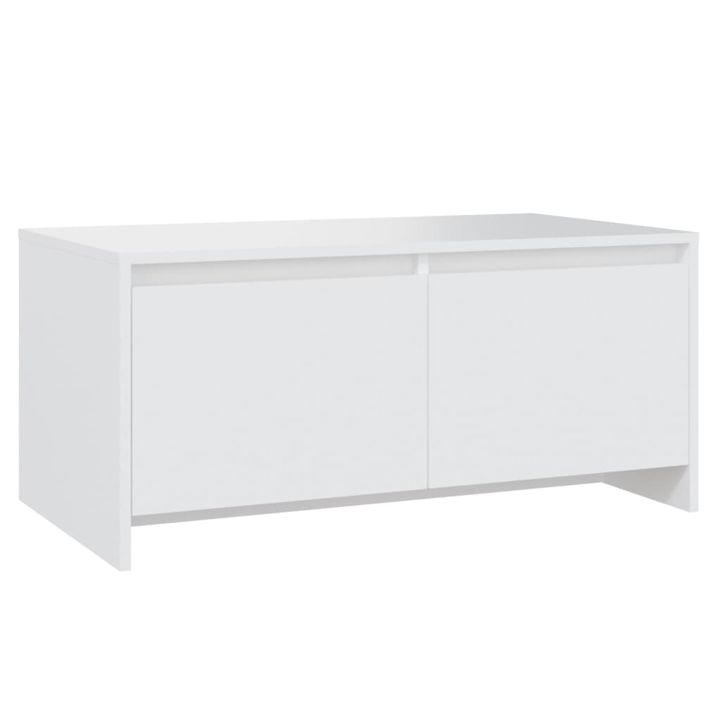 vidaXL Stolik kawowy, biały, 90x50x41,5 cm, materiał drewnopochodny