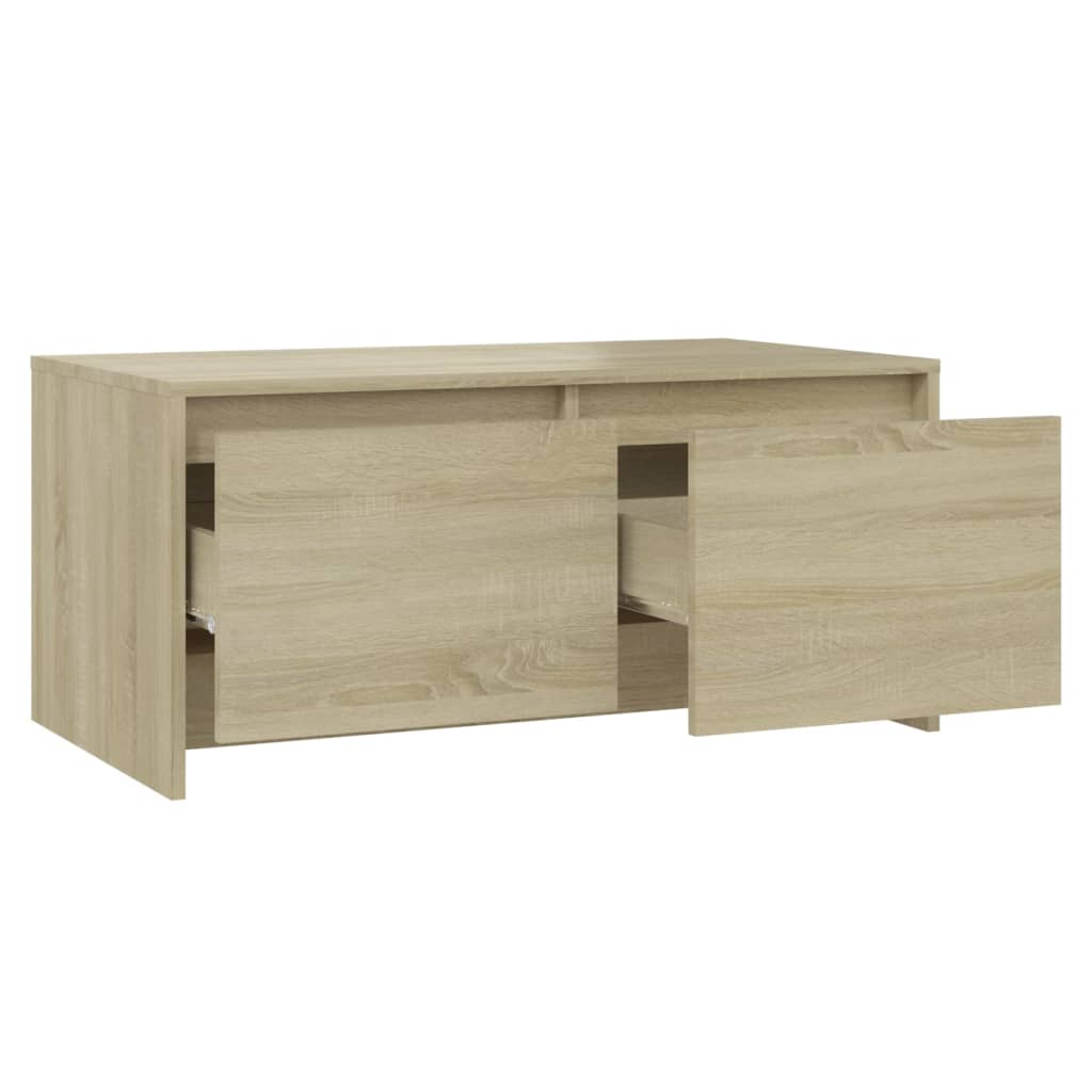 vidaXL Stolik kawowy, dąb sonoma 90x50x41,5 cm materiał drewnopochodny