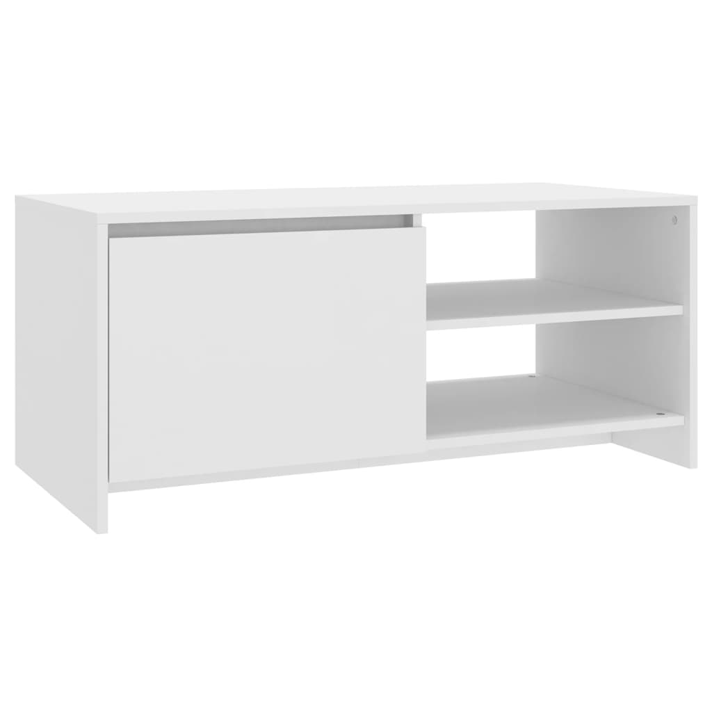 vidaXL Stolik kawowy, biały, 102x50x45 cm, materiał drewnopochodny