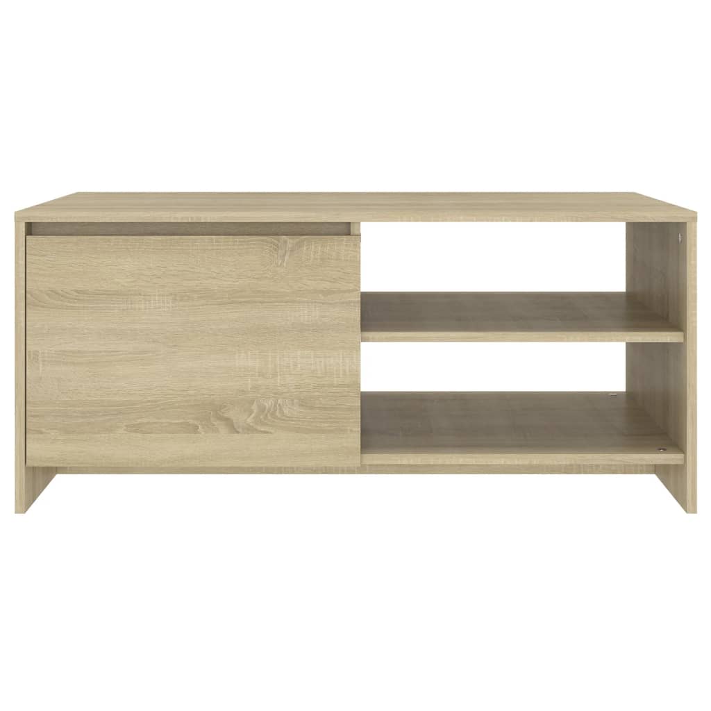 vidaXL Stolik kawowy, dąb sonoma 102x50x45 cm, materiał drewnopochodny